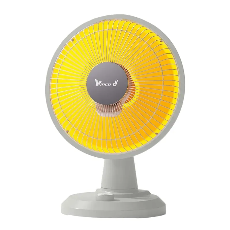 Stufa a parabola da tavolo Vinco oscillante 2 potenze Ø30 cm 600W bianco Nieuw
