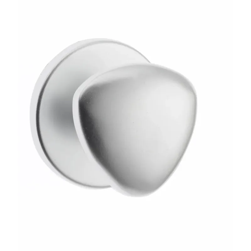 Pomolo fisso tipo cuore con fissaggio vite argento Shop Nu