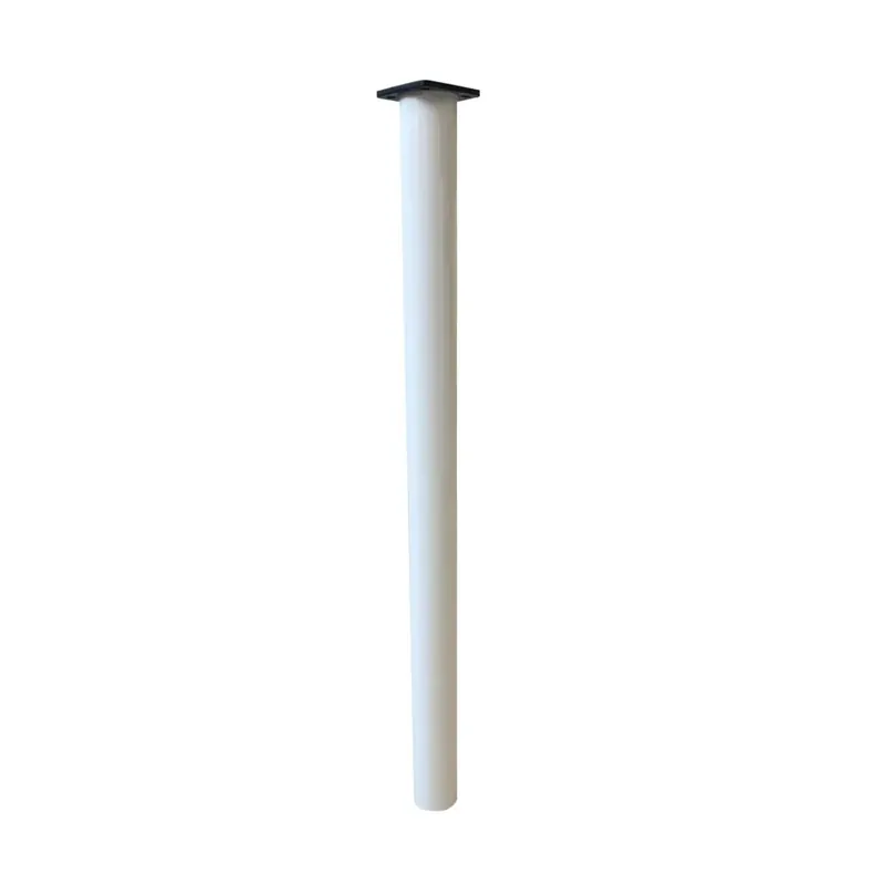 Hete Deal Kit 4 gambe per tavolo tubo Ø 50 mm H 710 mm finitura verniciato bianco