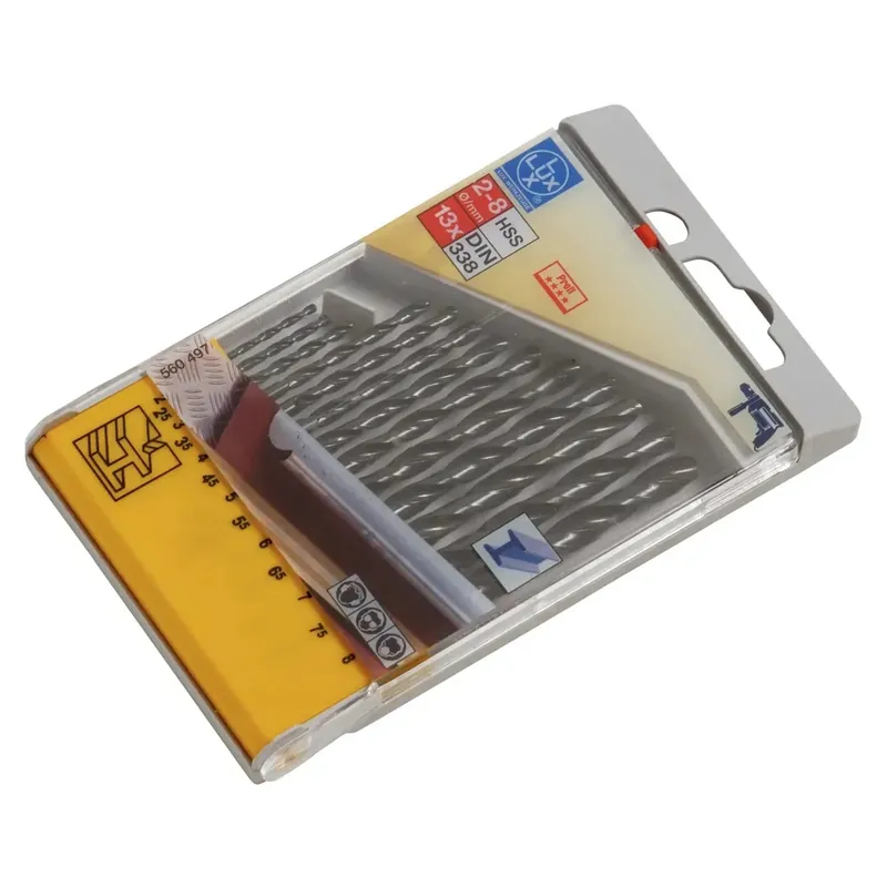 Populair LUX-TOOLS set punte per metallo 2 mm - 8 mm 13 pz
