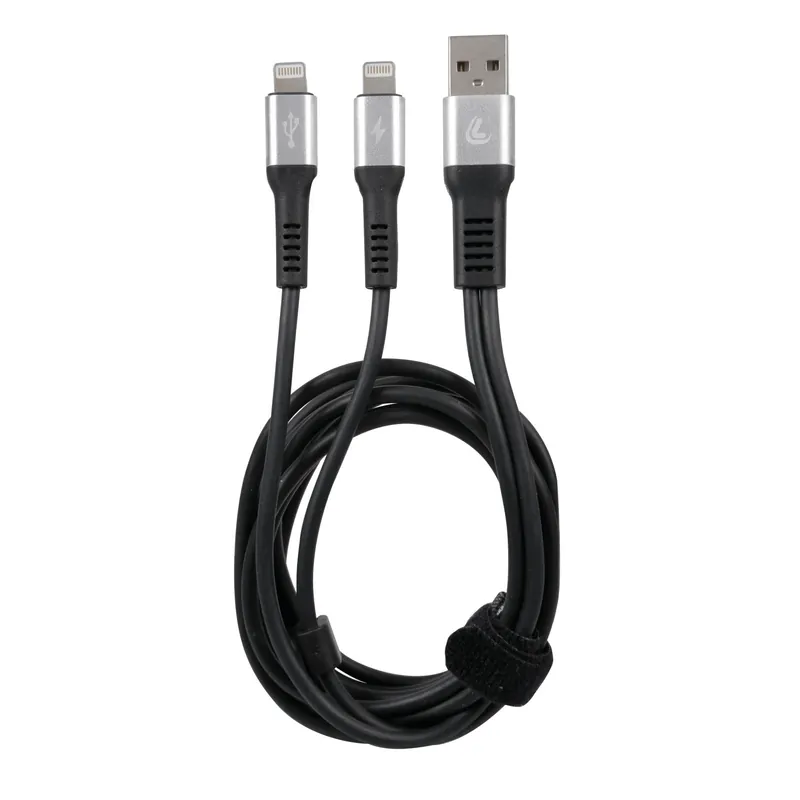 Cavo da Usb a Apple 8 Pin con doppio connettore 100 cm nero Merkproduct