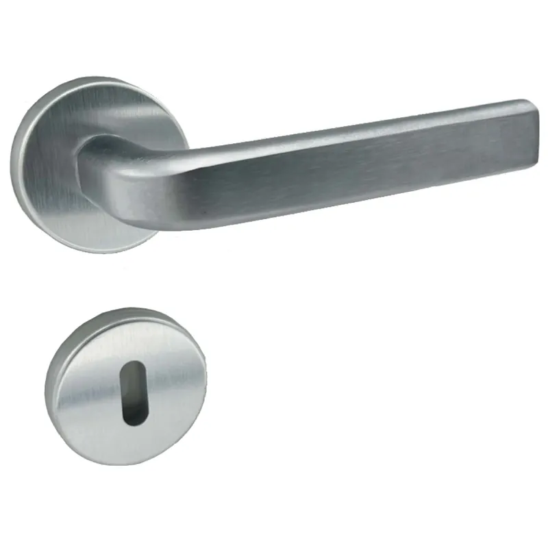 Maniglia per porta Torcia in alluminio con rosette cromo 13 cm Favoriet