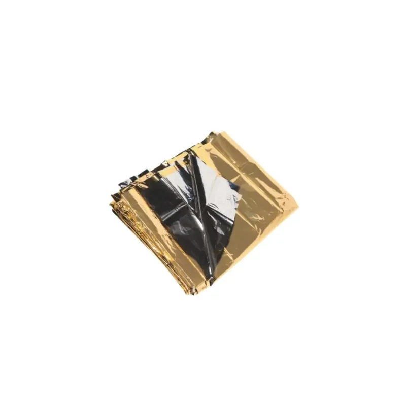 Coperta isotermica lato argentato e dorato 160x120 cm Tijdelijk Beschikbaar
