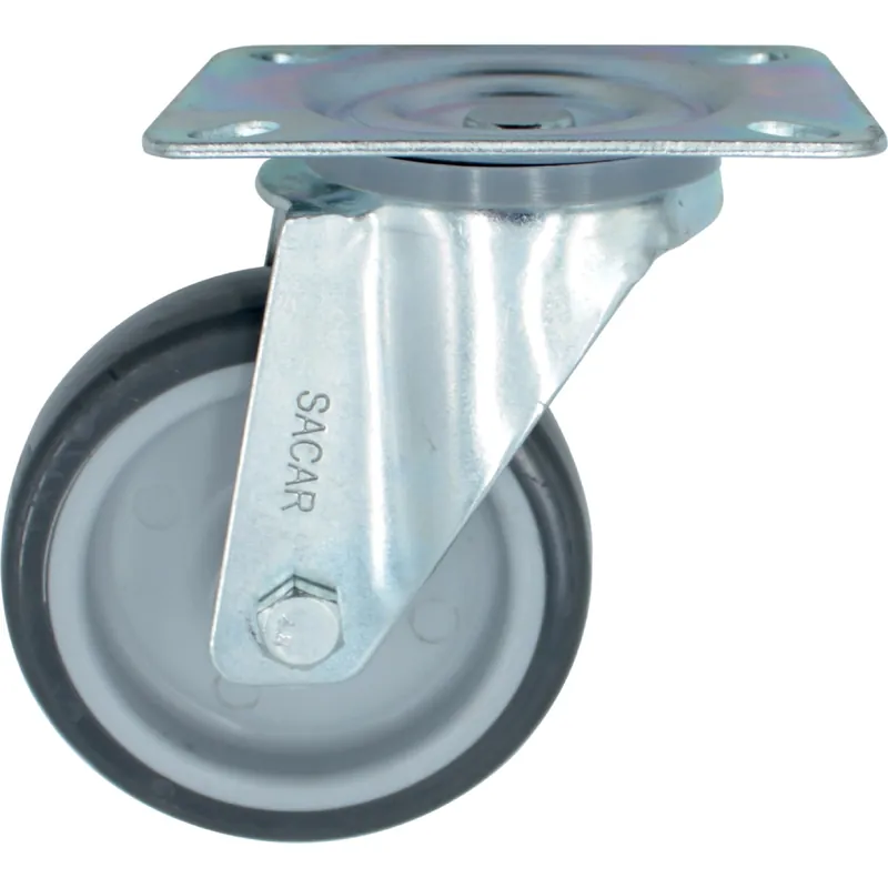 Ruota carrelli con piastra girevole Ø 100 mm portata 130 kg Fabrieksprijs