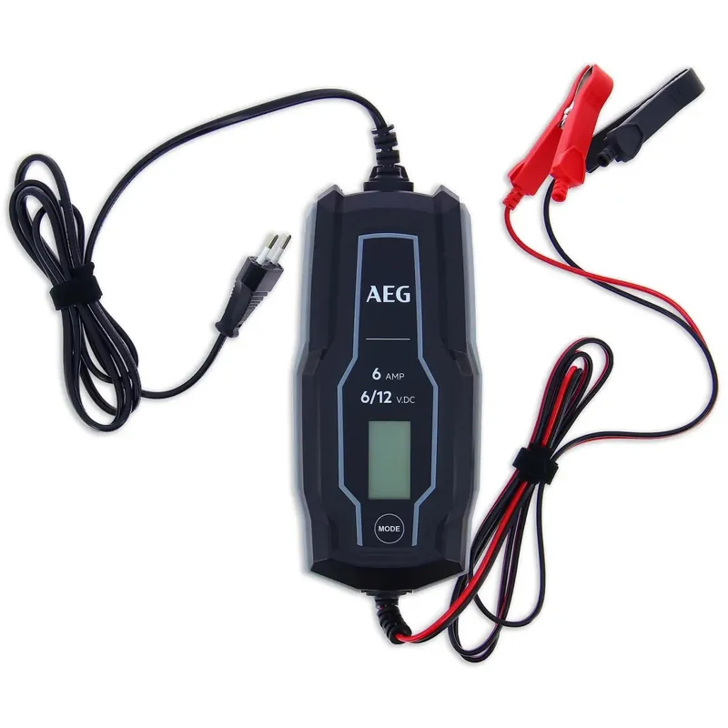 Betaalbaar Carica batterie automatico intelligente multifunzionale AEG 6A nero