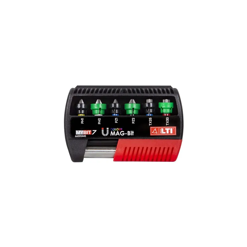 Inserto magnetico Mag-Bit set 7 pz Gereduceerde Prijs