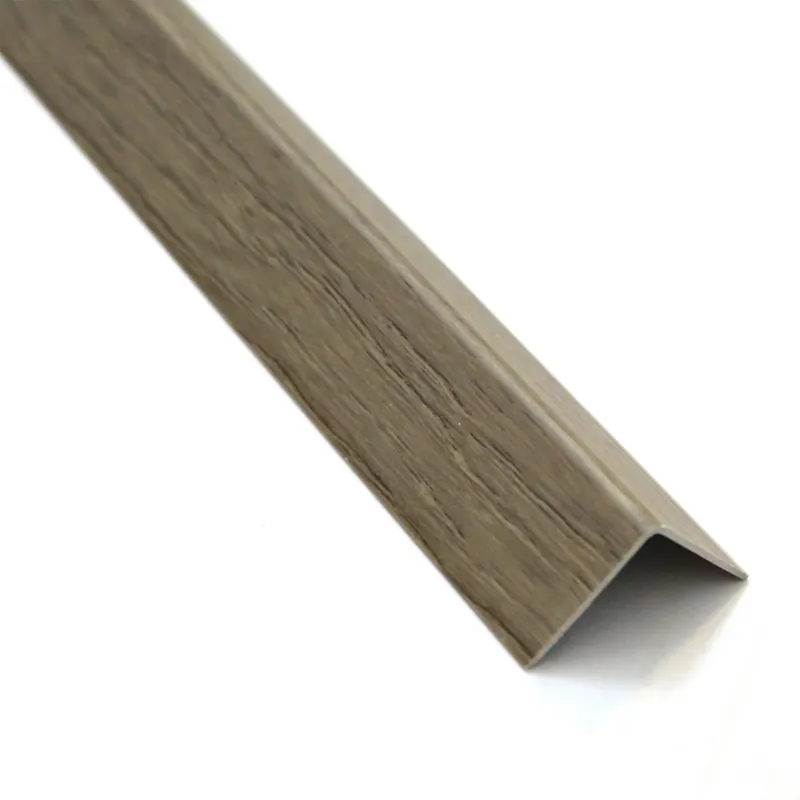 Profilo angolare a L adesivo 1 m 11x11 mm in pvc quercia salina Premium