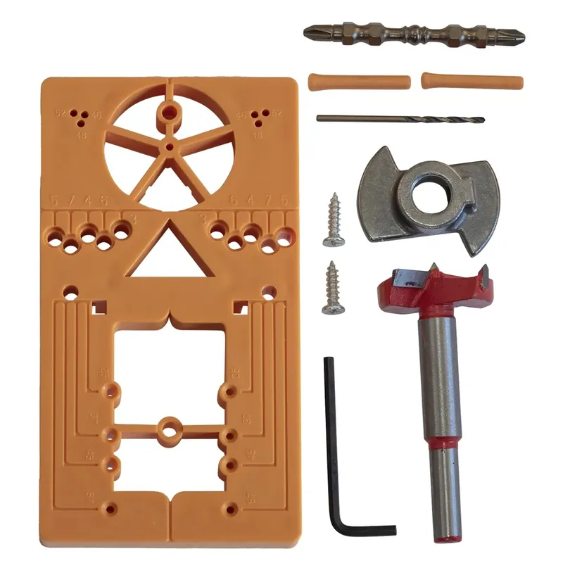 Kit per foratura cerniere 10 pz Flitsaanbieding