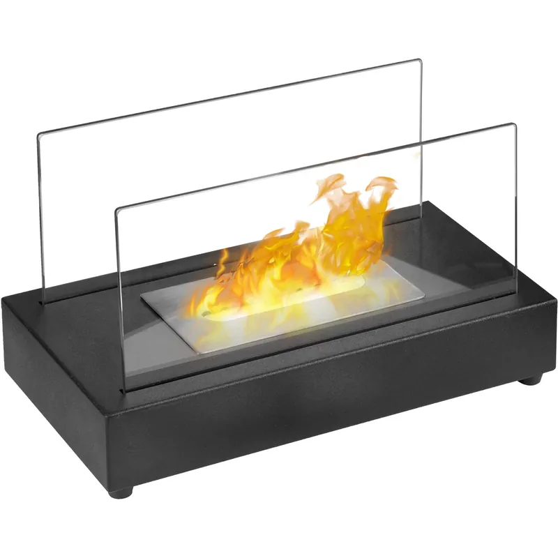 Bestseller Camino bioetanolo da tavolo Qlima FFB015 1,26 kW nero
