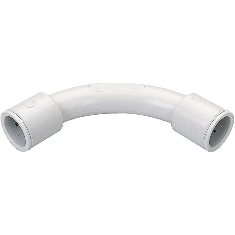 Curva a 90° per tubi rigidi Ø 25 mm IP65 grigia Korting