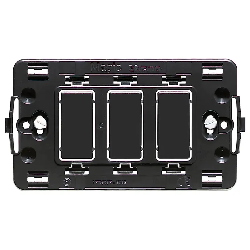 Supporto BTicino Magic da 3 moduli per scatola 503E Populair