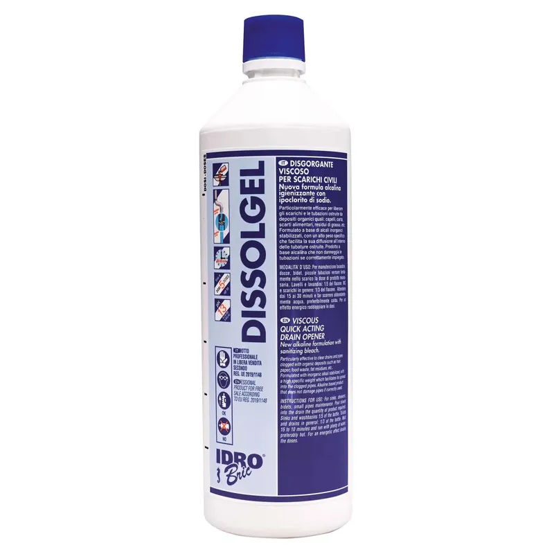 Disgorgante per tubazioni ostruite Dissolgel 1 l Dagaanbieding