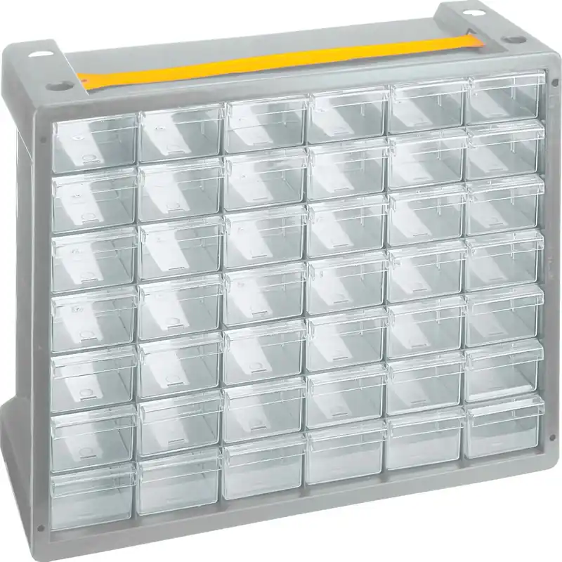 Cassettiera porta minuteria Poker 42 grigio e trasparente Meest Verkocht
