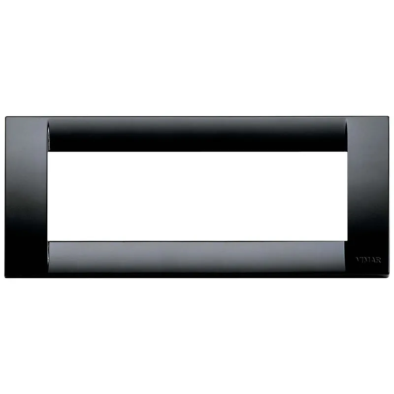 Placca sei moduli Vimar Classica Idea in tecnopolimero nero Goedkoop