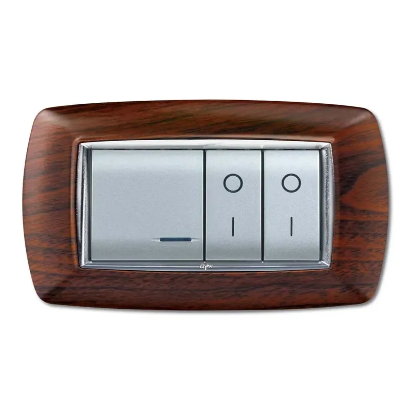 Placca 4 posti Mylife legno scuro Laatste Kans