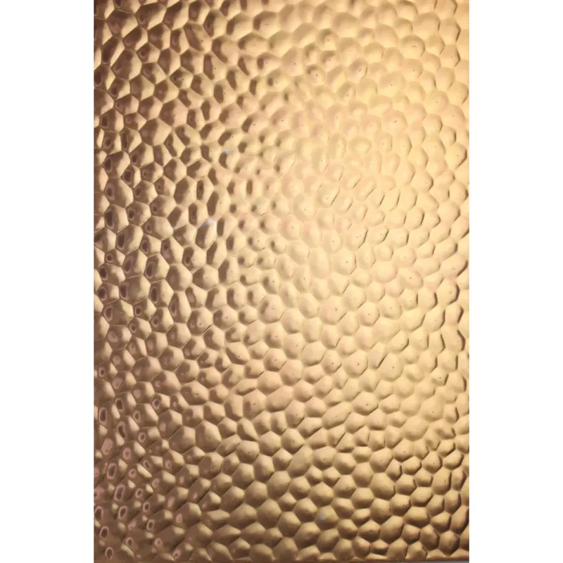 Lamiera in alluminio 1000x500 mm disegno martellato bronzo Premium
