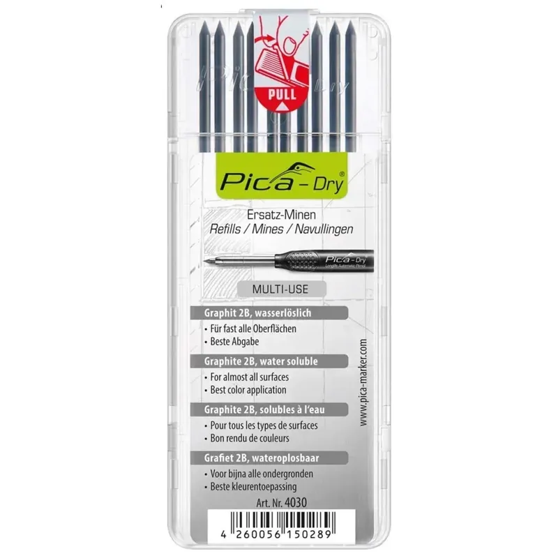 Merkproduct Mine di ricambio Pica Dry grafite 10 pz