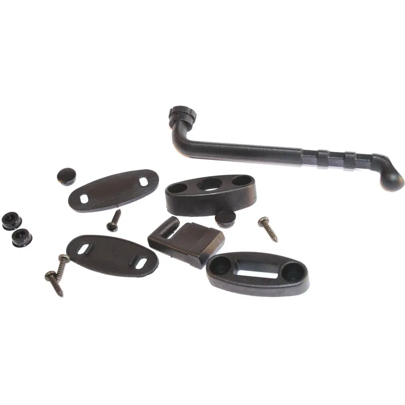 Beperkte Voorraad Chiusura a leva in plastica nera interasse 15 mm
