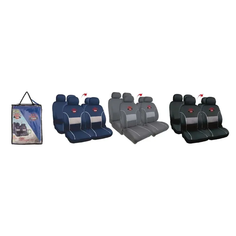 Fodera sedili auto sport time blu/grigio/nero Nieuw
