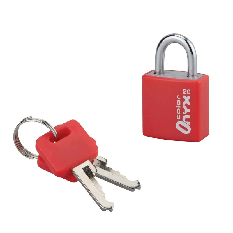 Lage Prijs Lucchetto alluminio 20 mm 2 chiavi rosso