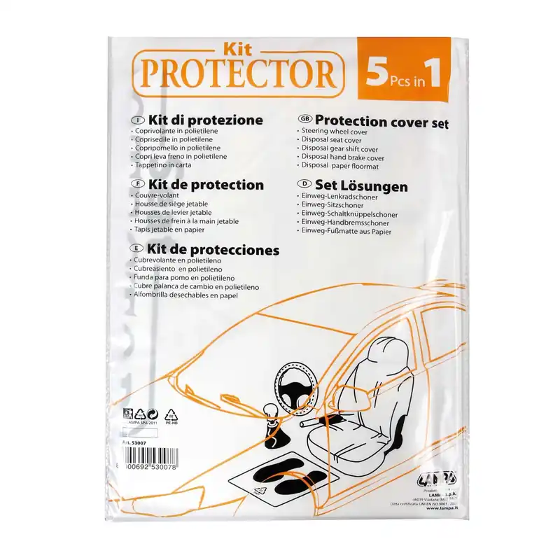Meest Verkocht Kit di protezione auto 5 pezzi in polietilene