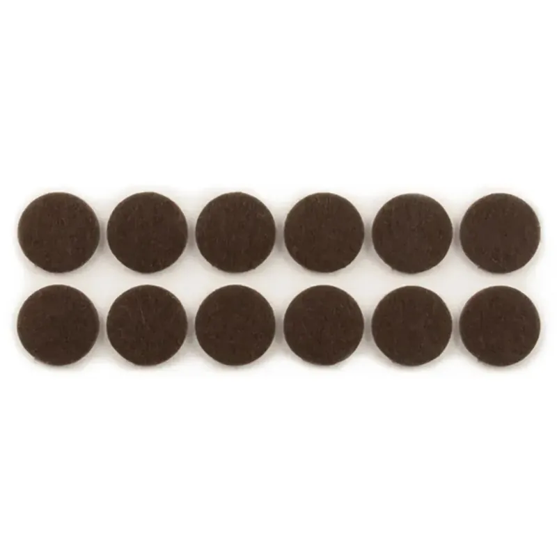 Feltrini adesivi marroni pz 12 Ø 24 mm Korting