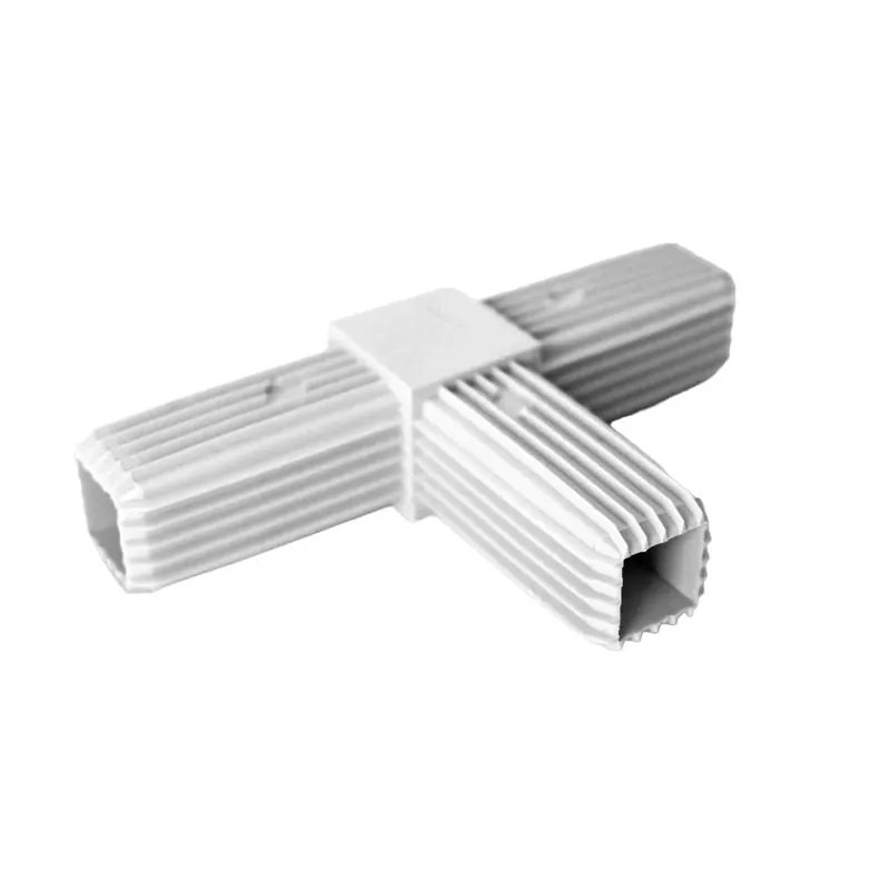 Veilige Betaling Connessione a T per tubi quadrati in pvc grigio