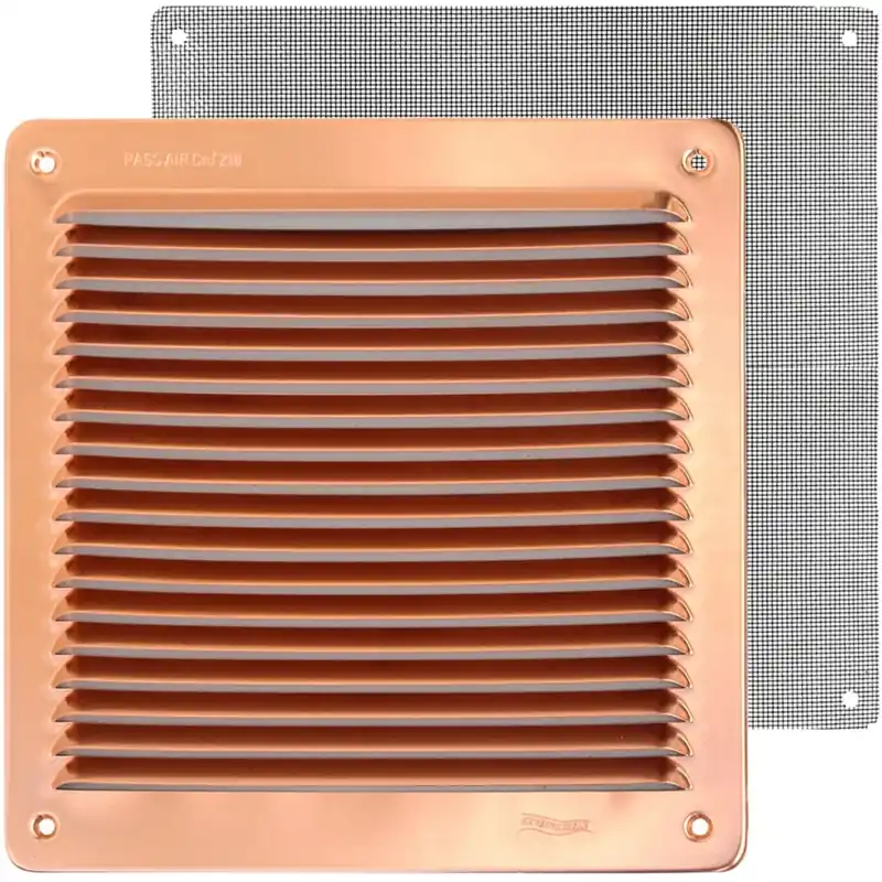 Griglia di aerazione in rame 228 mm x 228 mm Flitsaanbieding
