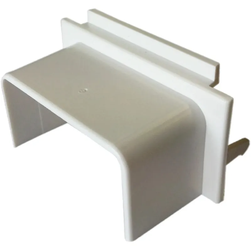 Raccordo terminale canale 60 mm x 20 mm - scatola portaplacca bianco Premium