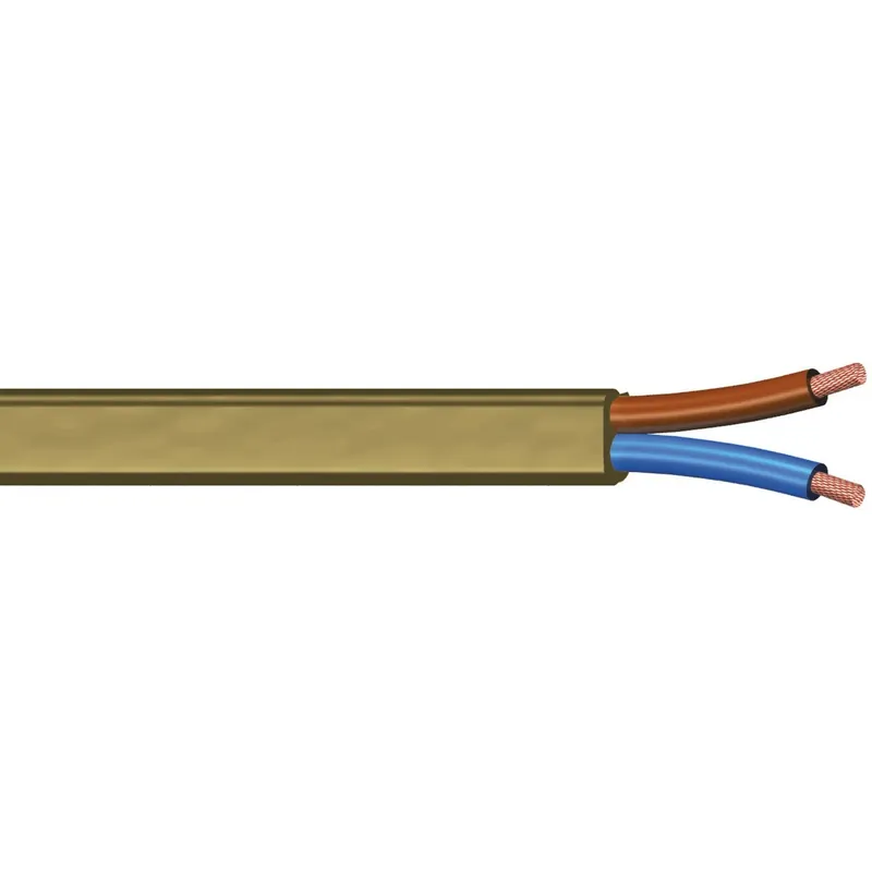 Cavo H03VVH2-F 2x0,75 mm² 10 m oro Gereduceerde Prijs