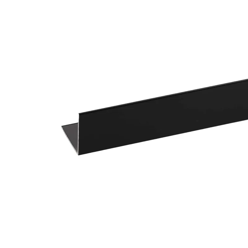 Profilo angolare 2 m 10x10 mm alluminio nero Merkproduct