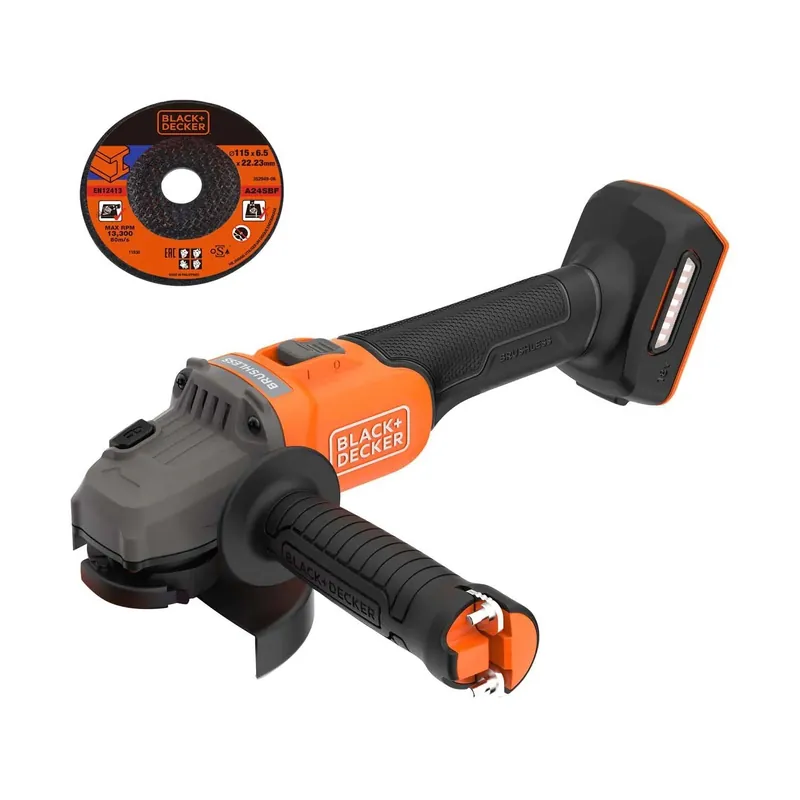 Koop Online Smerigliatrice angolare Black & Decker Ø 115 mm - solo corpo macchina