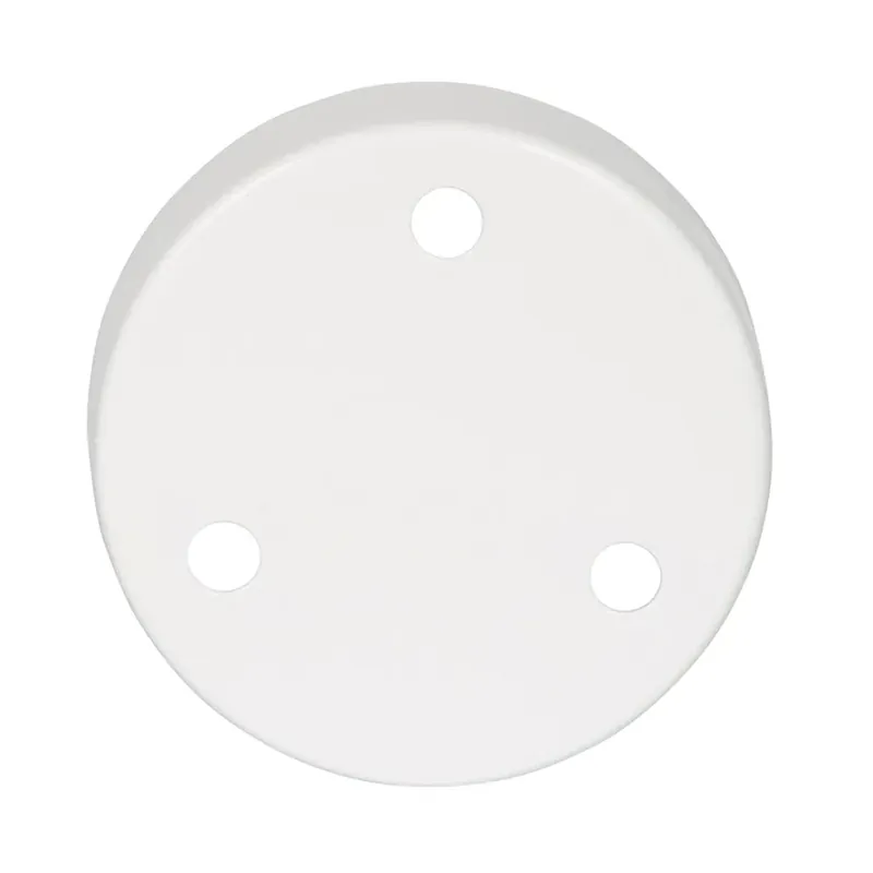 Laatste Versie Rosone tondo in metallo 100 mm 3 fori bianco