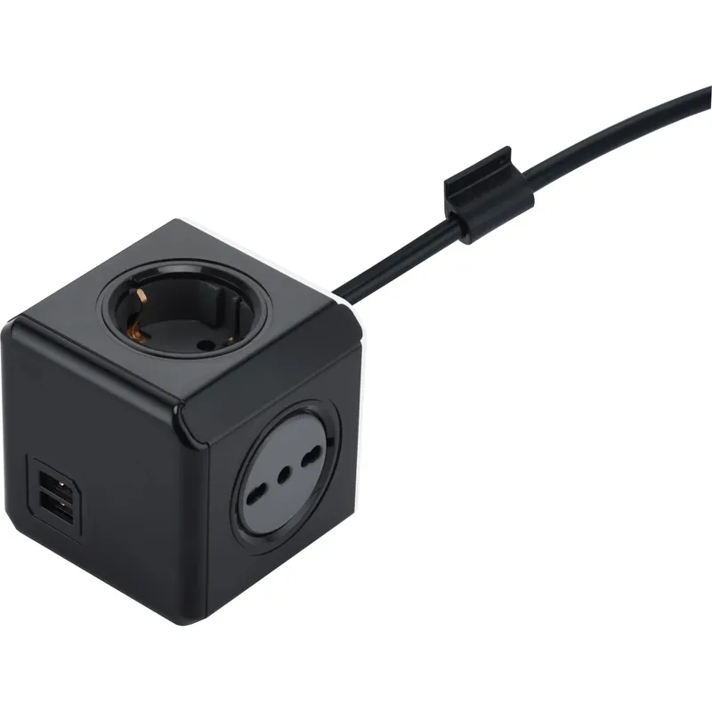 Multipresa Cubo Powercube 4 posti con 2 USB 2.1A Veilige Betaling