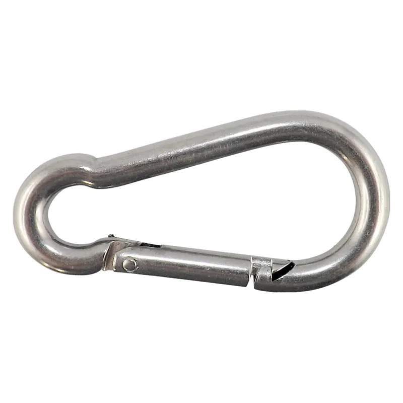 Moschettoni con molla in acciaio inox Ø 5 mm x 50 mm Flitsaanbieding