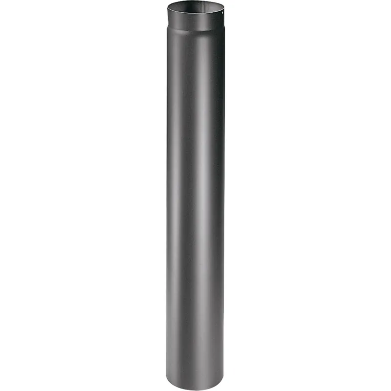 Tubo 1 m linea legna nero Ø 130 Beste Prijs