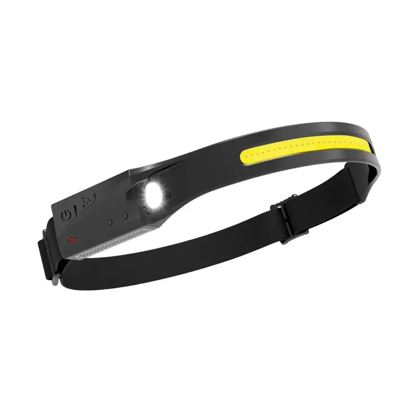 Voordeelprijs Torcia frontale ricaricabile USB impermeabile con sensore di movimento