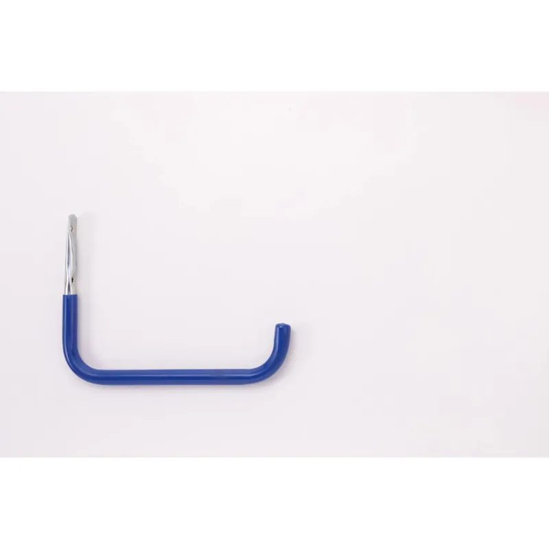 Flitsaanbieding Gancio da muro tubo Ø 16 mm zincato 285 mm rivestito blu