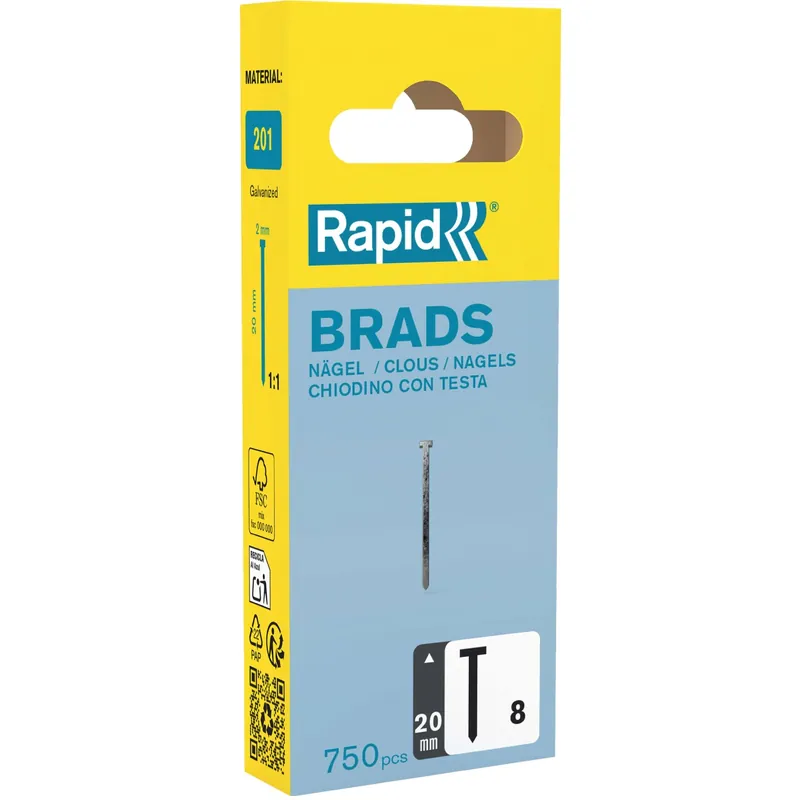 Chiodini Rapid No. 8 da 20 mm Alleen Vandaag