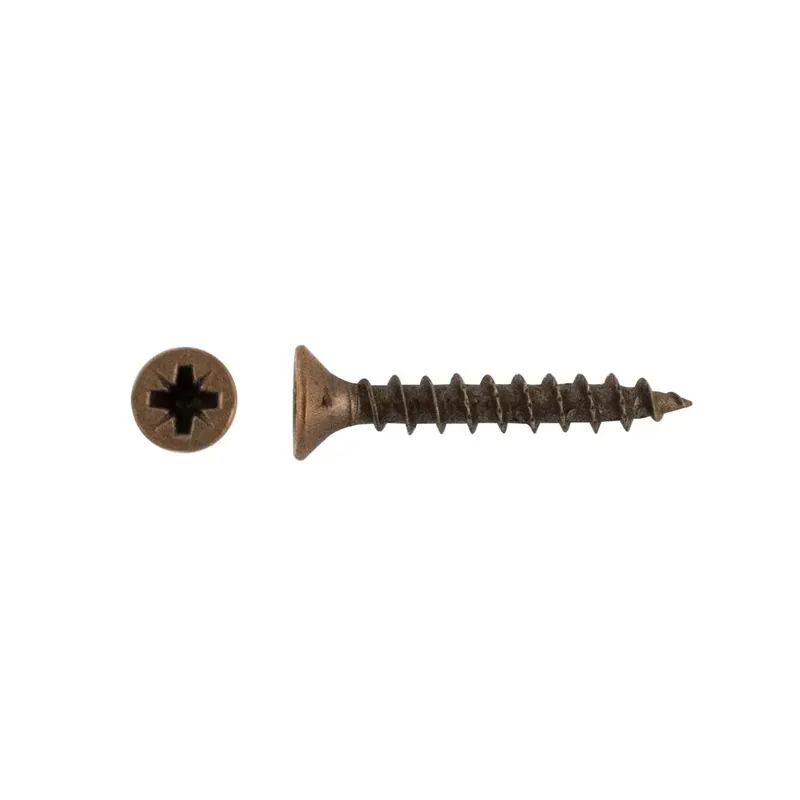 Vite per legno testa piana svasata PZ2 bronzata 3,5x20 mm 120 pz Goedkoop