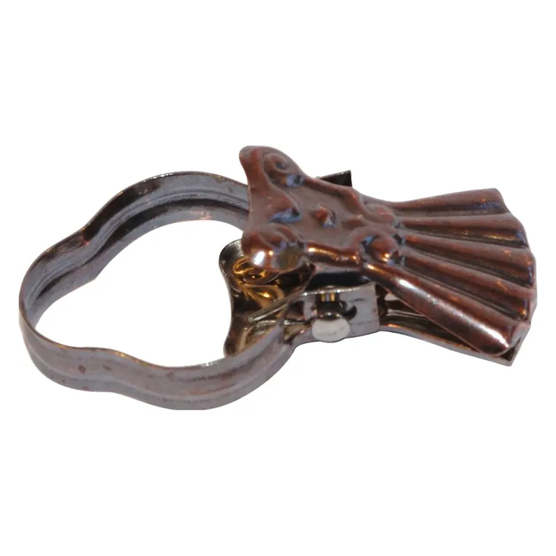 Favoriet Attaccaglia per tendaggi su canalina 45 mm x 25 mm 4 pz bronzato