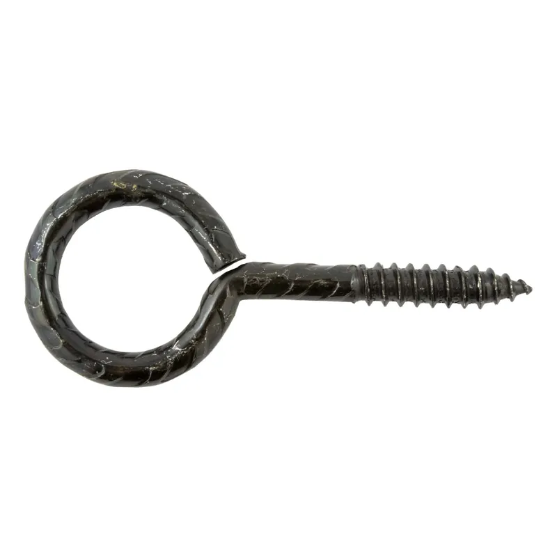 Occhiolo rustico per legno nero 5x40x20 mm 2 pz Laatste Versie