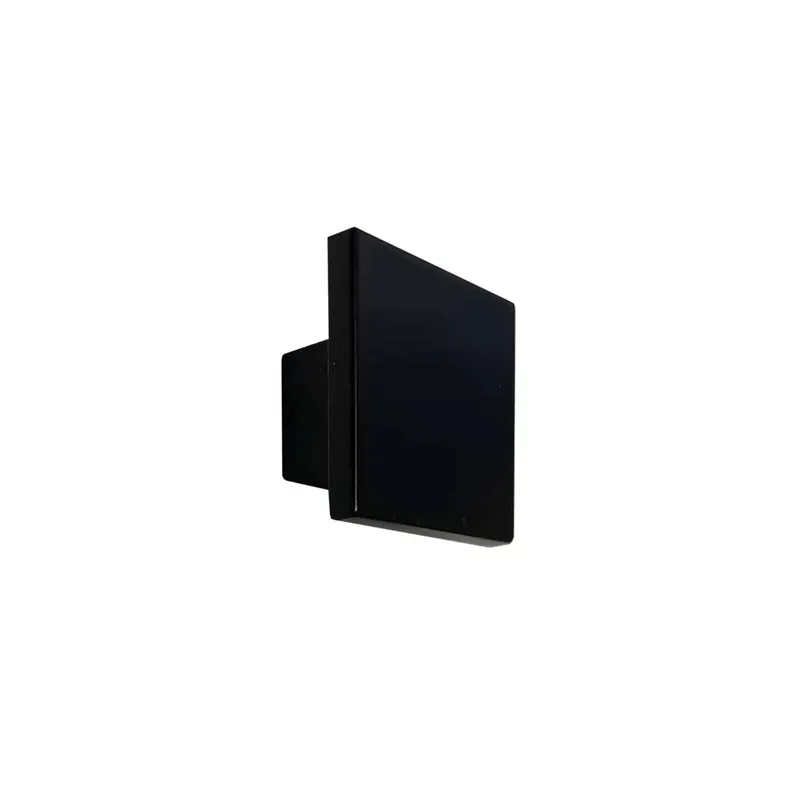 Pomolo in plastica riciclata 30x30 mm nero verniciato Alleen Vandaag