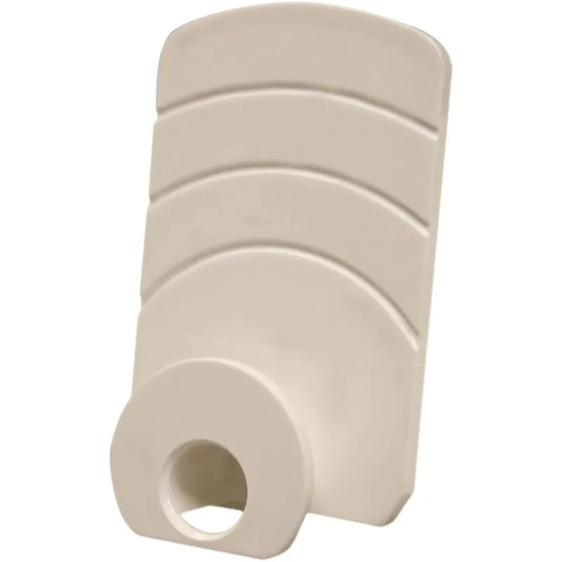 Gancio adesivo in plastica rettangolare bianco Gecertificeerd