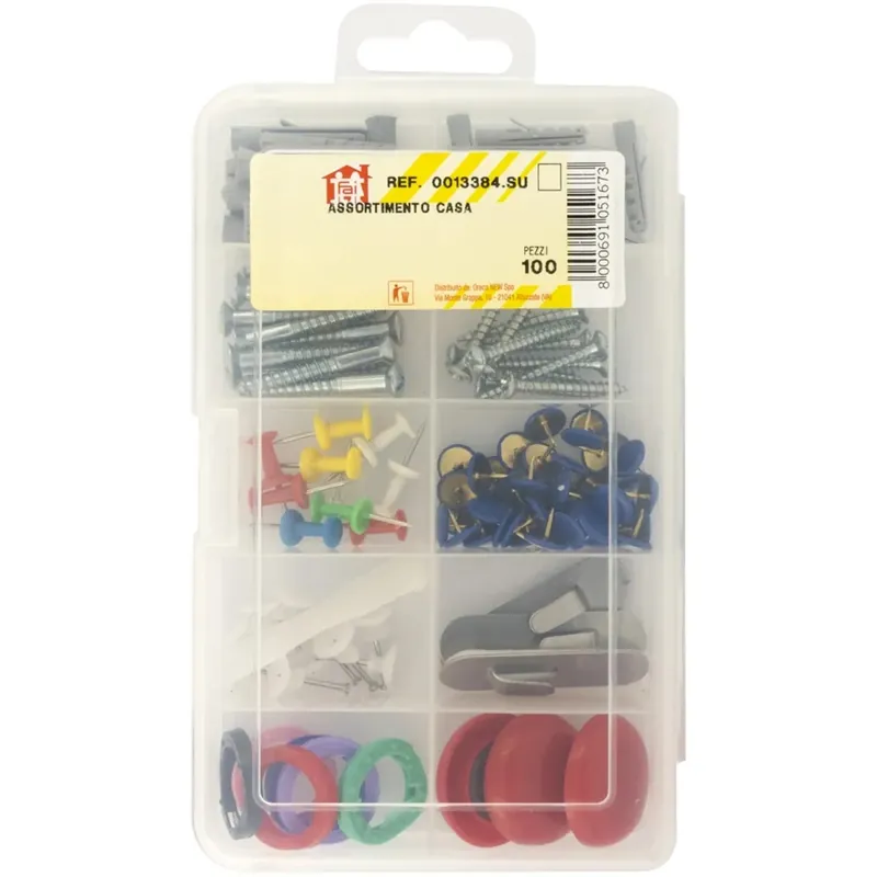Seizoensaanbieding Assortimento di 100 pezzi di minuteria per la casa