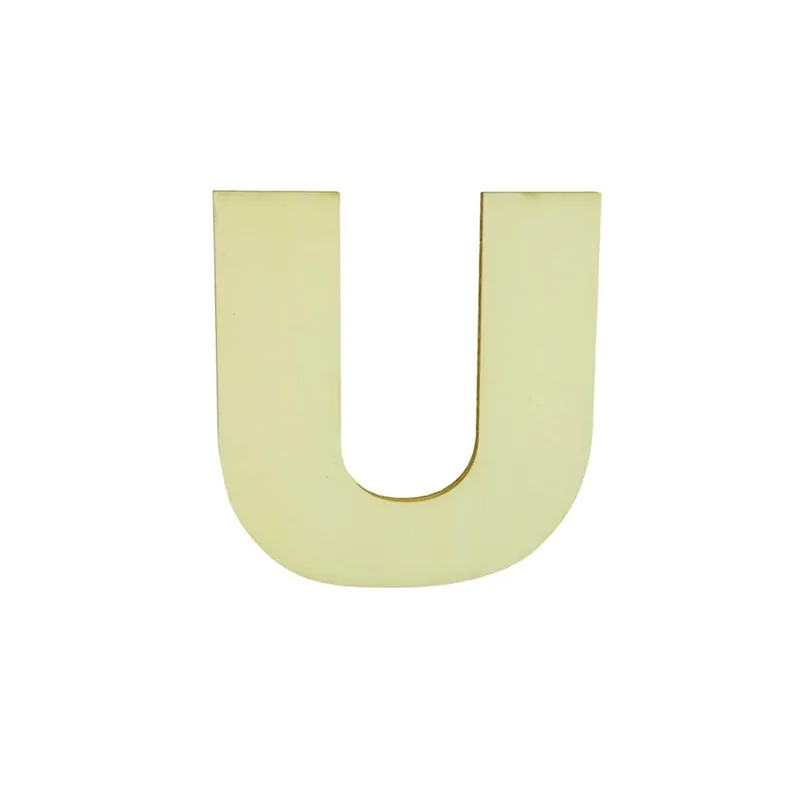 Nu Kopen Lettera U decorativa in legno 12 cm