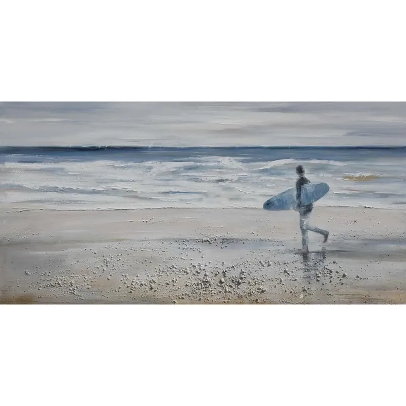 Rechtstreeks Van De Fabrikant Dipinto su tela soggetto surfista 60 x 120 cm