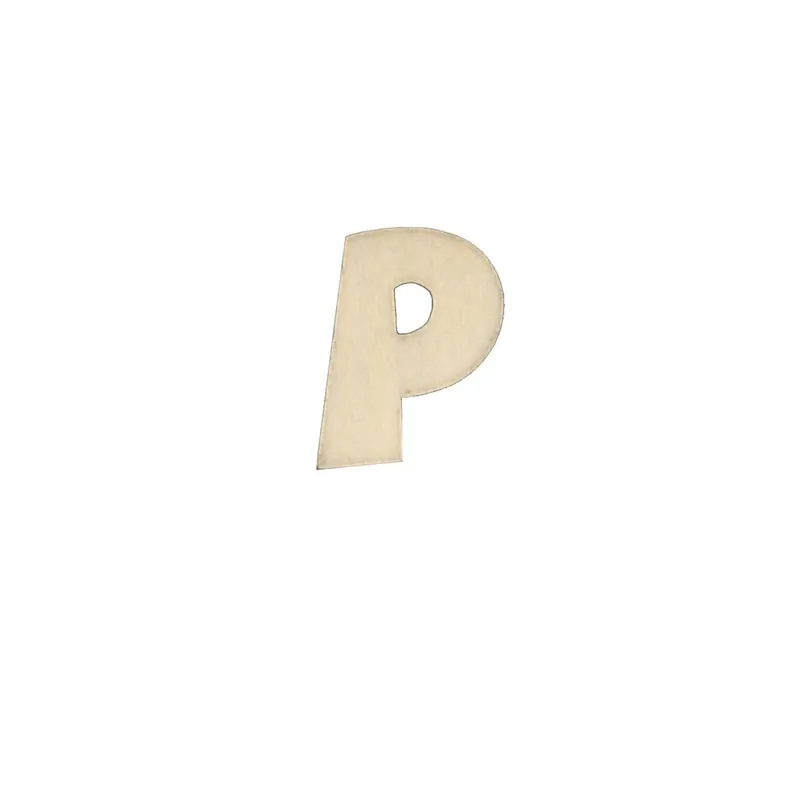 Speciale Aanbieding Lettera P decorativa in legno 4 cm