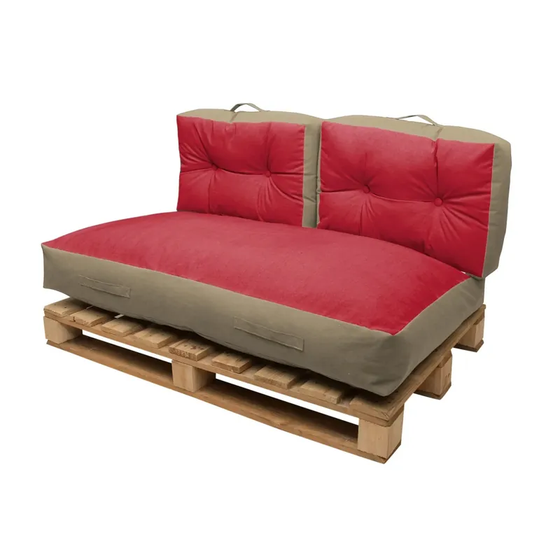 Betrouwbaar Cuscino da pavimento Futon idrorepellente colore rosso 60x40 cm