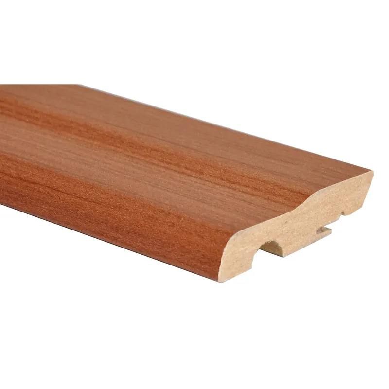 Gratis Retour Battiscopa in MDF con passacavo rivestito ciliegio H 7 cm